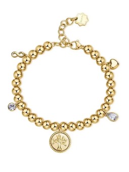 Brosway Bracciale a sfere placcato oro con ciondoli Chakra BHKB160 donna