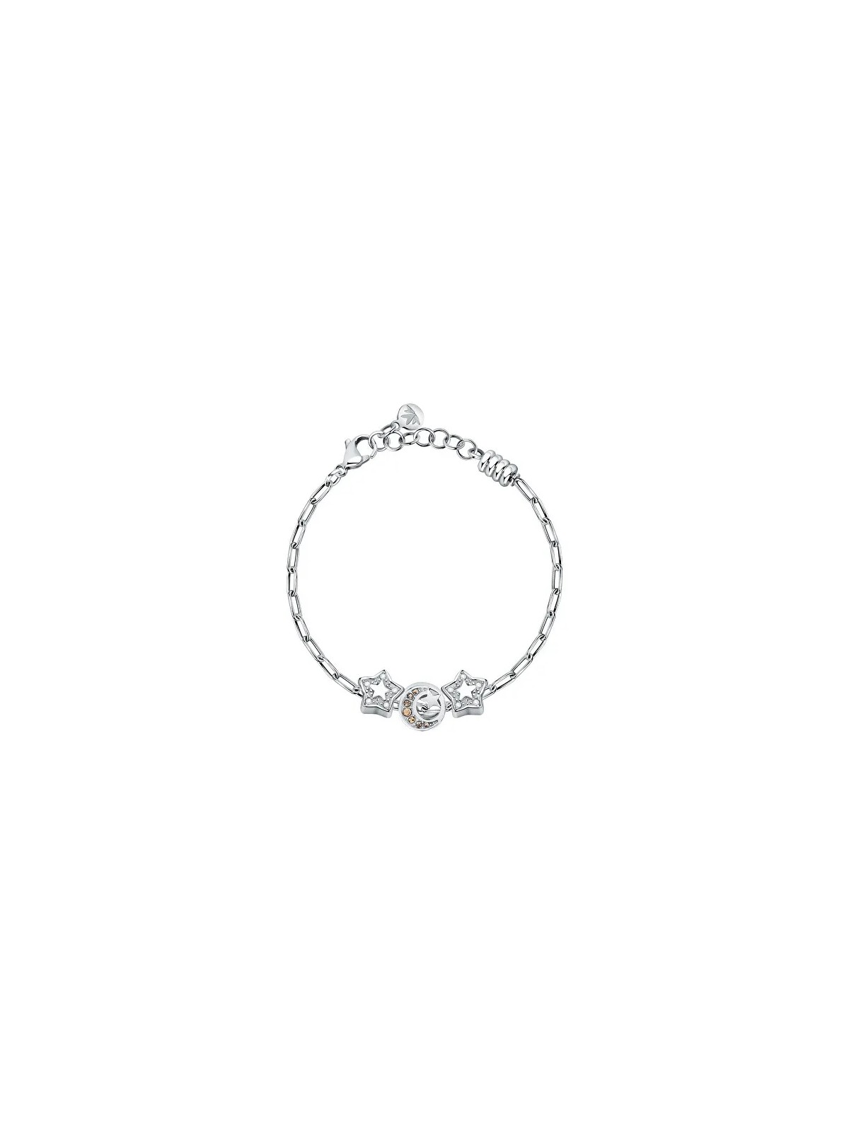 Morellato Bracciale in acciaio moda con ciondoli Drops SCZ1378 donna