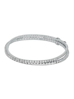 Michael Kors Bracciale tennis doppio Brilliance Kors MKJ8359CZ040 con zirconi donna