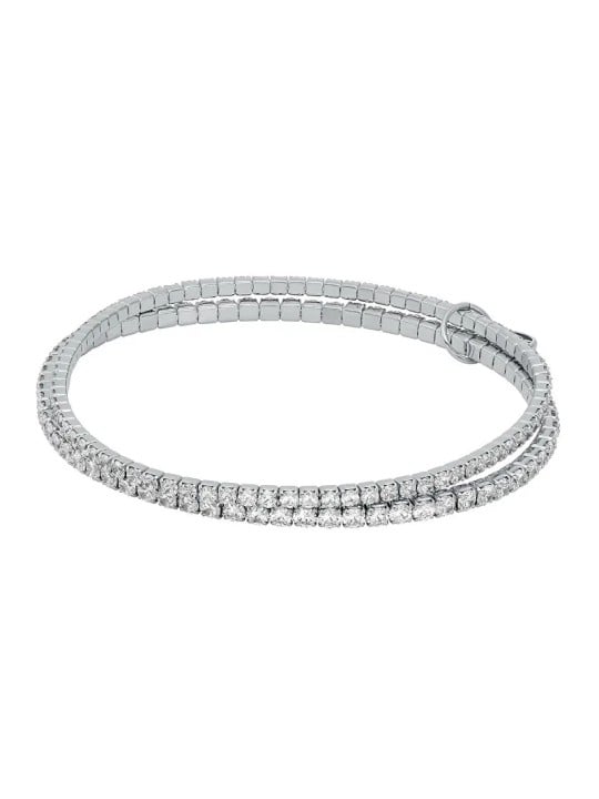 Michael Kors Bracciale tennis doppio Brilliance Kors MKJ8359CZ040 con zirconi donna
