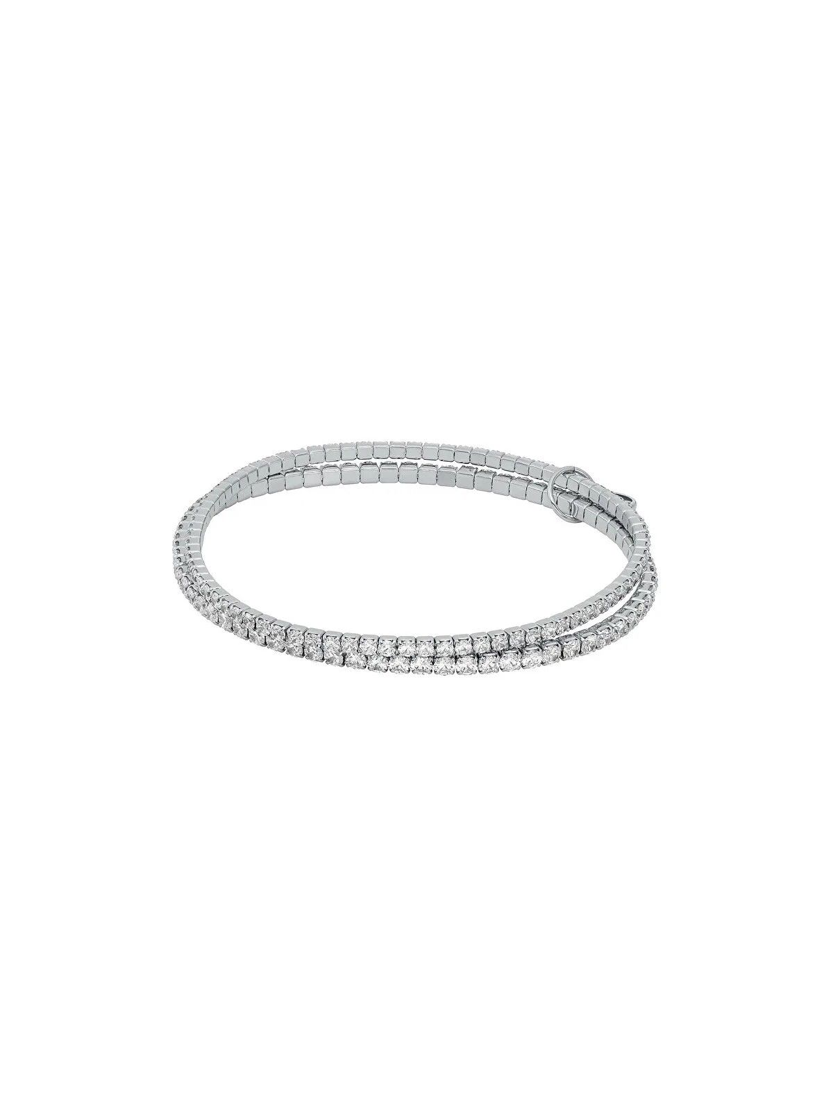 Michael Kors Bracciale tennis doppio Brilliance Kors MKJ8359CZ040 con zirconi donna