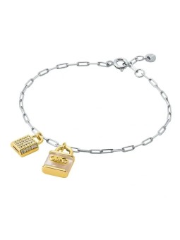 Michael Kors Elegante bracciale bicolore con zirconi e madreperla Premium MKC1742TL931 donna