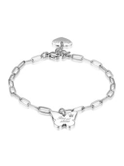 S'Agapõ Bracciale in acciaio Be My Always SBM54, alzati e risplendi donna