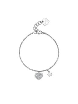 S'Agapõ Bracciale in acciaio con pendenti Aurora SAR26 donna