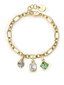 Brosway Bellissimo bracciale placcato oro con pendenti Symphonia BYM196 donna