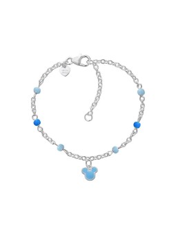 Disney Braccialetto coordinato Topolino Mini in argento BS00103SL-47.CS donna