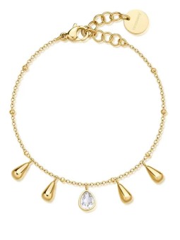 Brosway Bracciale da donna placcato oro con pendenti Tear Drop Perfect BPC20 donna