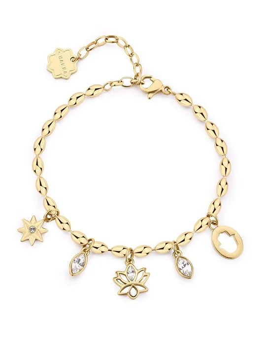 Brosway Bracciale unico placcato oro con pendenti Chakra BHKB252 donna