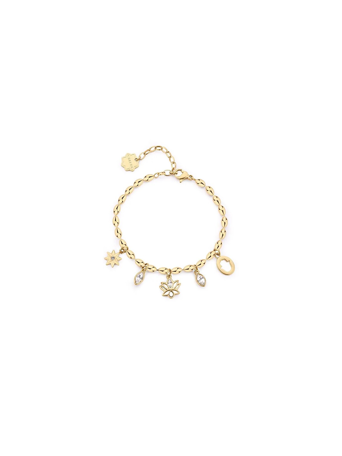 Brosway Bracciale unico placcato oro con pendenti Chakra BHKB252 donna