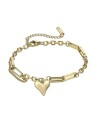 Marc Malone Bracciale placcato oro con cuore Bracciale in oro scarlatto MCB24003G donna