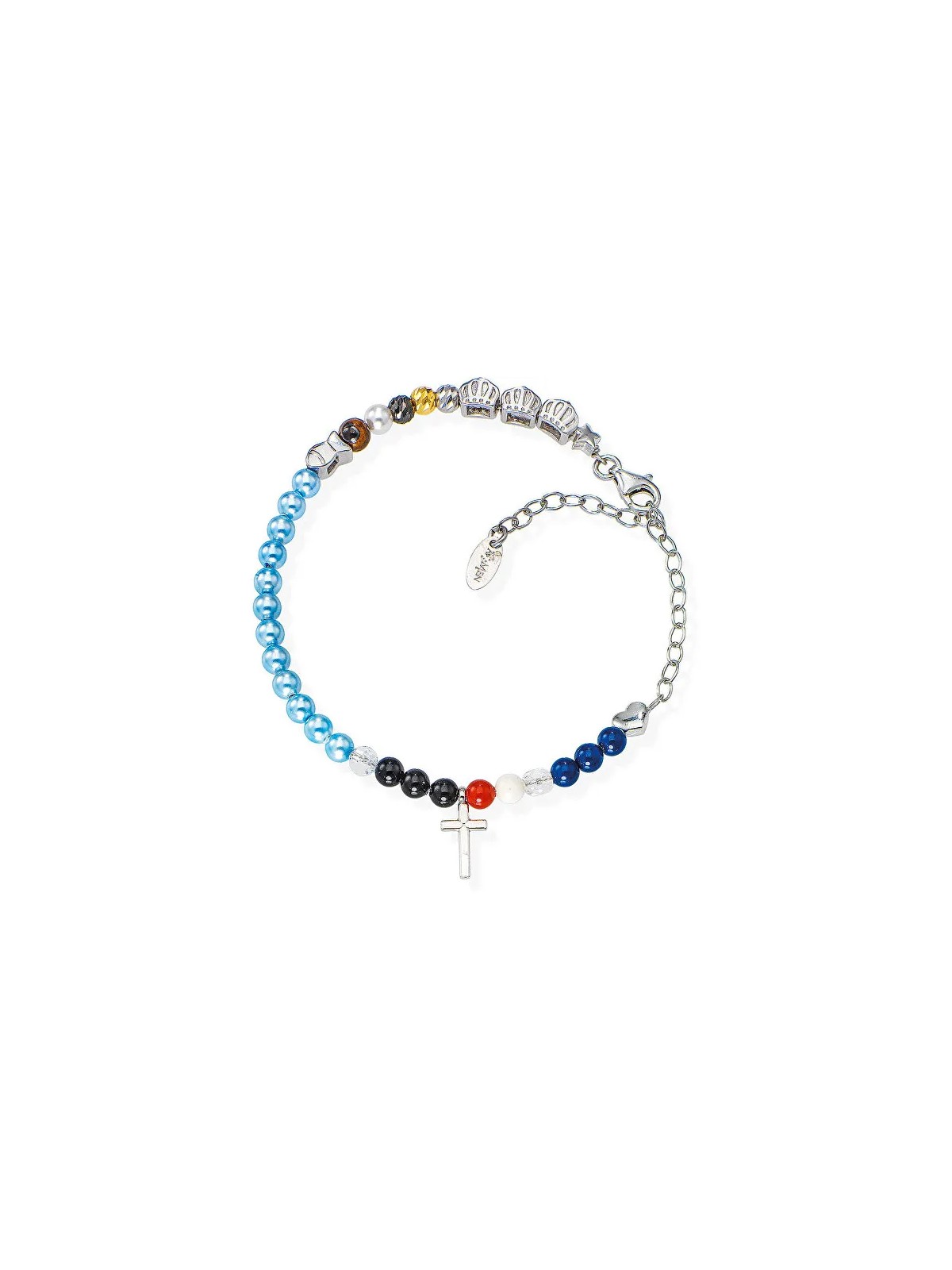 Amen Braccialetto di perline colorate Vita di Gesù BRVIGE unisex