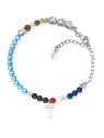 Amen Braccialetto di perline colorate Vita di Gesù BRVIGE unisex