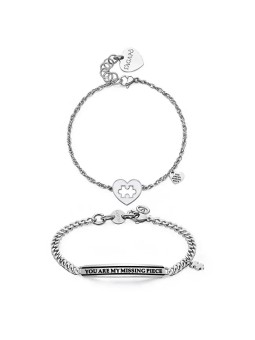 S'Agapõ Braccialetti romantici per il partner Io + Tu SEY23 unisex