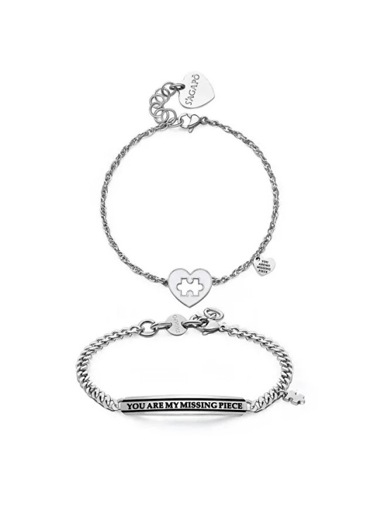 S'Agapõ Braccialetti romantici per il partner Io + Tu SEY23 unisex