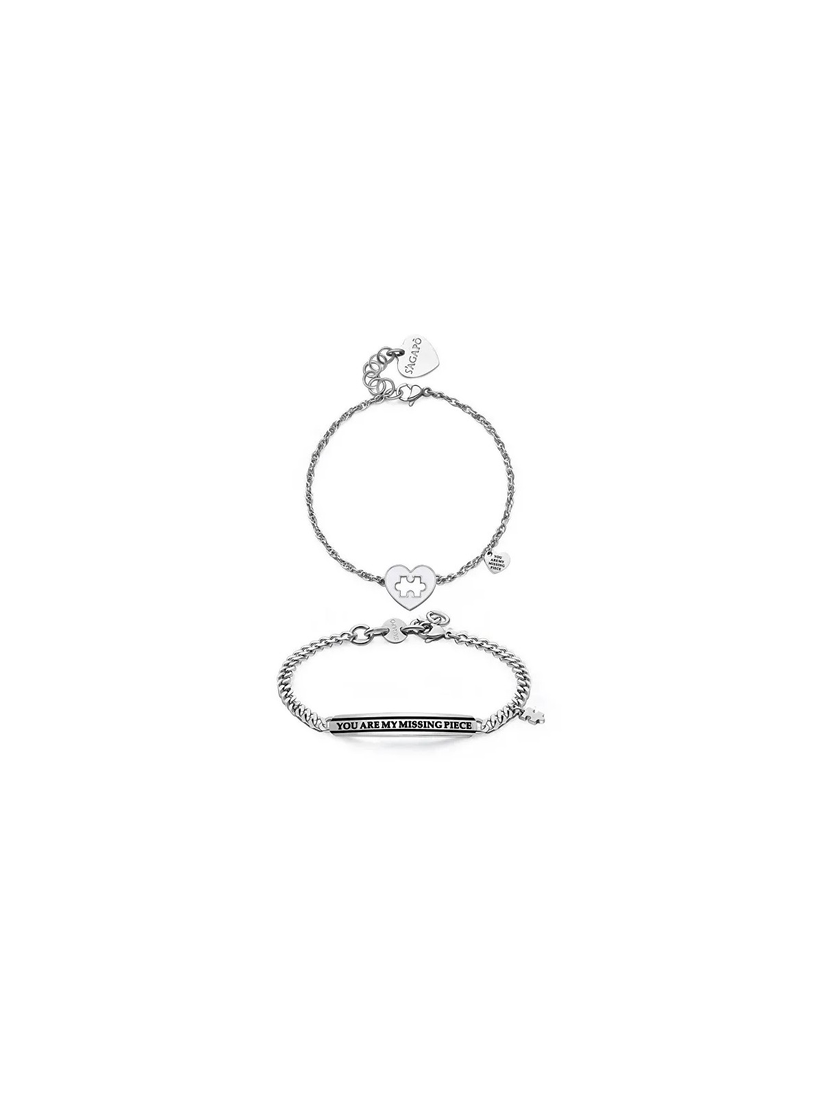 S'Agapõ Braccialetti romantici per il partner Io + Tu SEY23 unisex