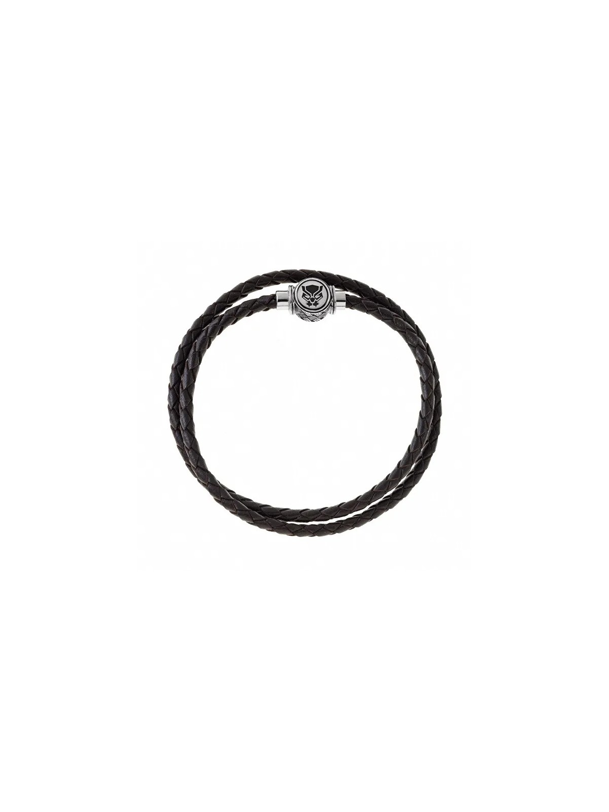 Disney Bracciale doppio in pelle Black Panther Marvel B600612L.CS uomo