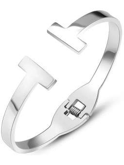 Troli Bracciale di lusso in acciaio da donna