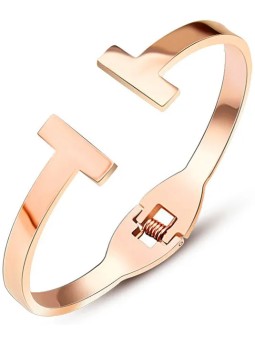 Troli Bracciale di lusso placcato oro rosa per donna donna