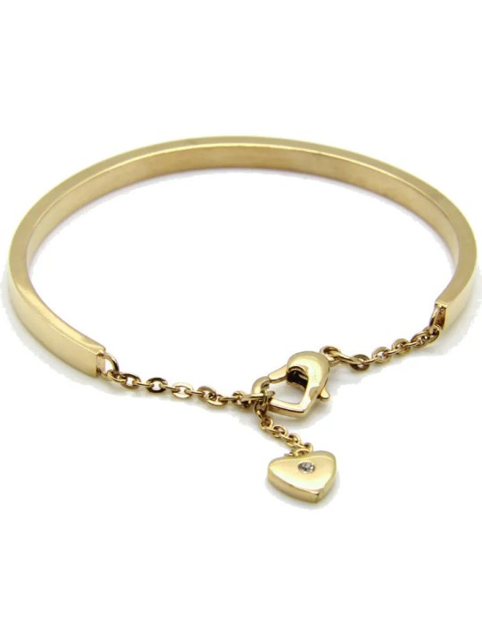 Troli Bracciale romantico placcato con cuore KBS-151-ORO donna