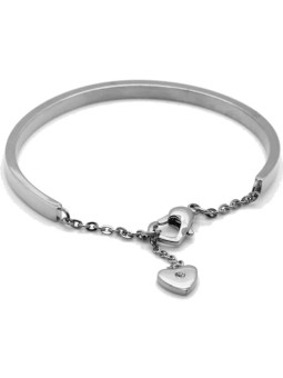 Troli Bracciale romantico in acciaio con cuore KBS-151-SIL donna