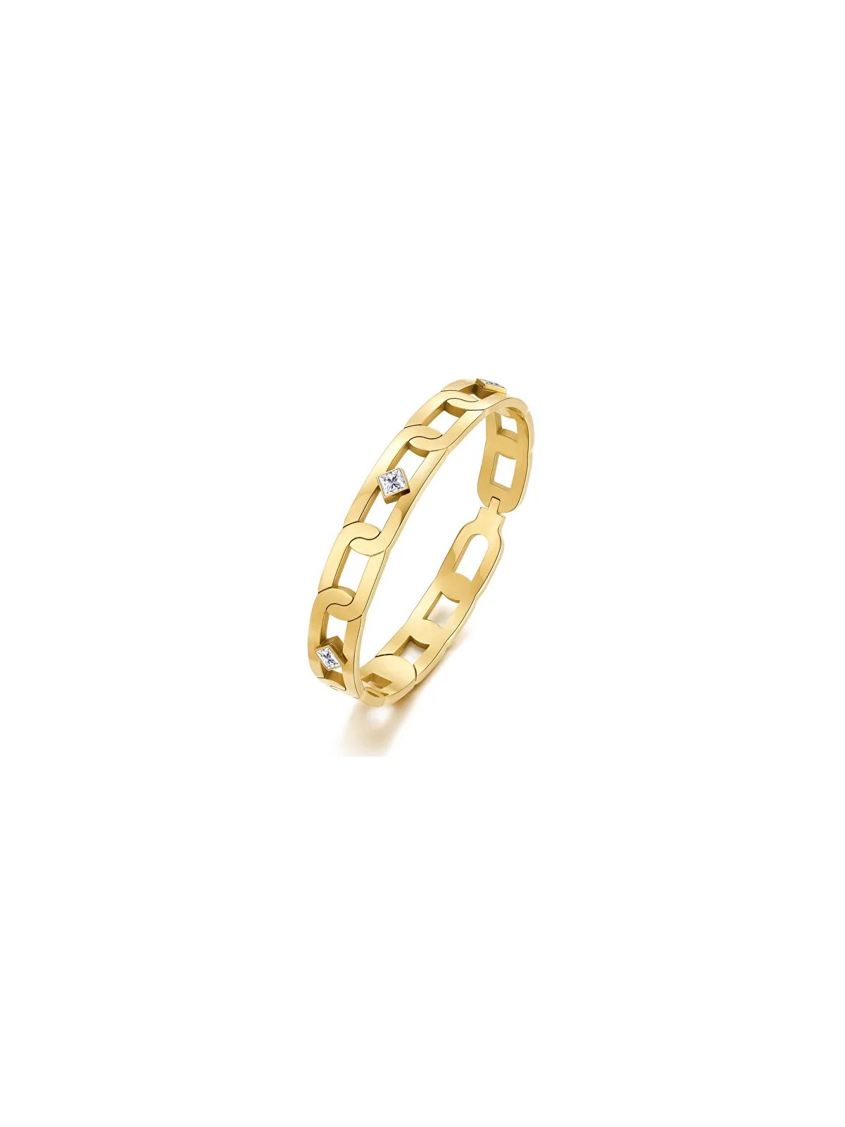 Brosway Elegante bracciale placcato oro con cristallo With You BWY20 donna