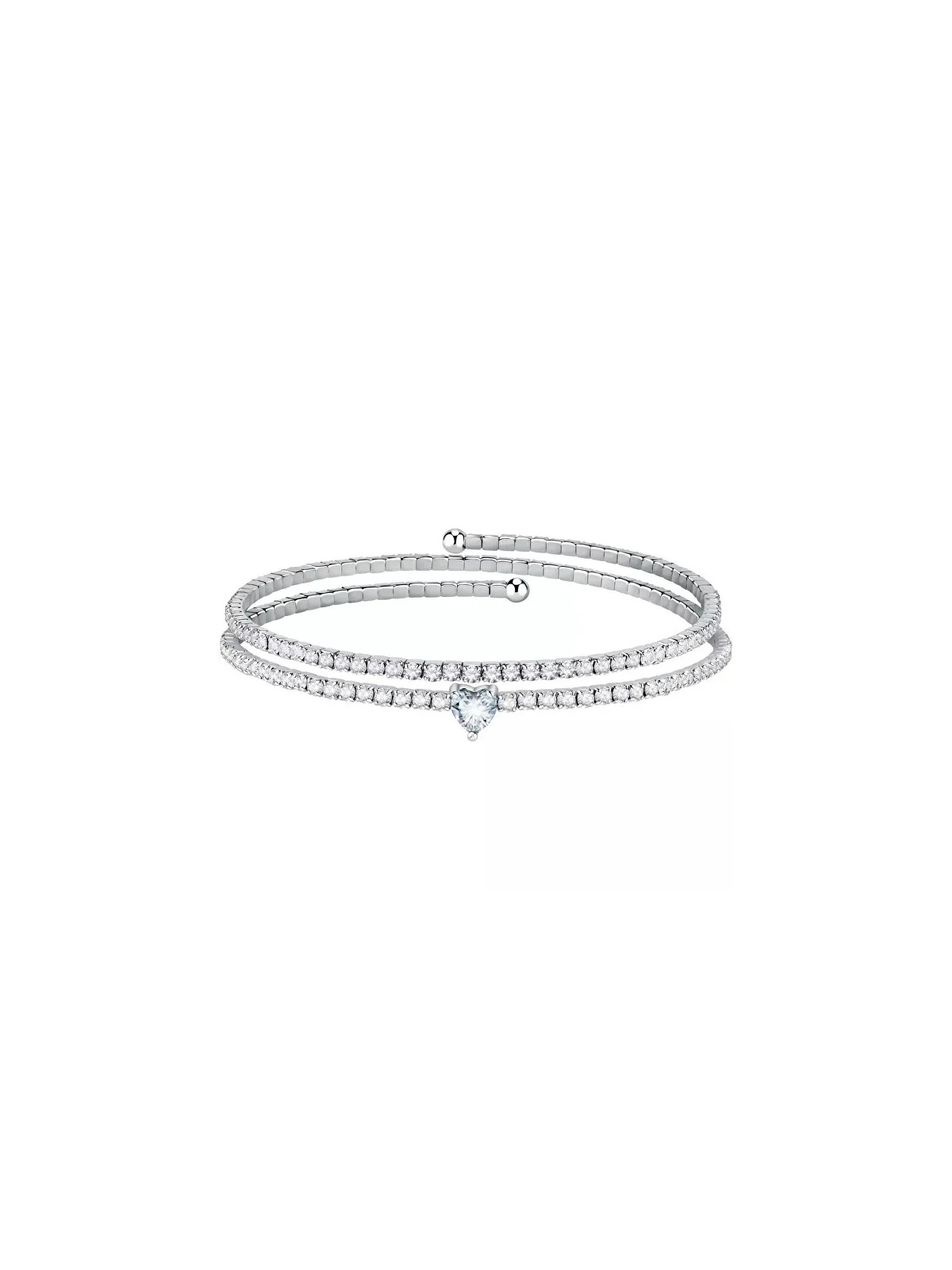 La Petite Story Bracciale romantico con cuore blu Love LPS05ASD23 donna