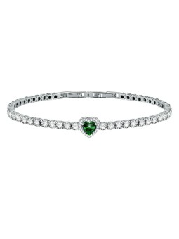 Morellato Bracciale in argento con cuore scintillante Tesori SAVB13 donna