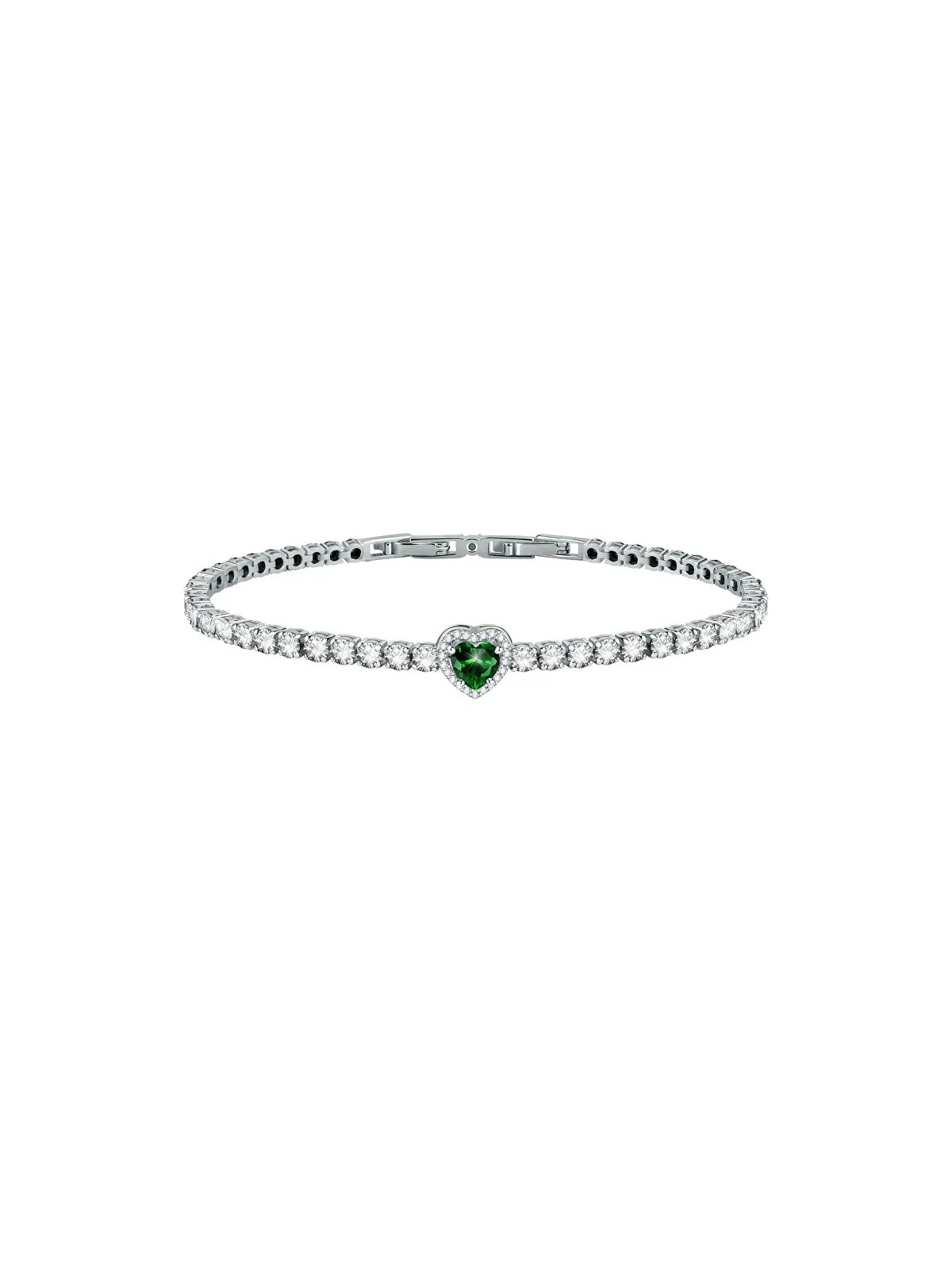 Morellato Bracciale in argento con cuore scintillante Tesori SAVB13 donna