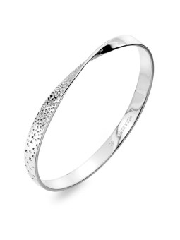 Hot Diamonds Affascinante bracciale in argento massiccio con diamante Quest DC168 donna