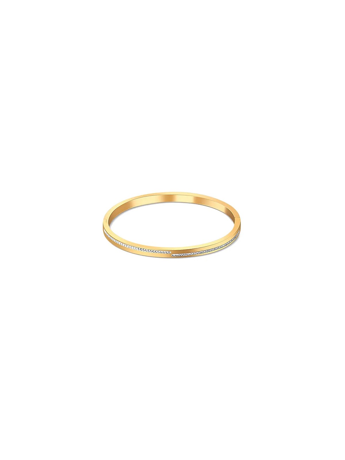 JVD Bracciale placcato oro massiccio con zirconi SSSB0055XI8GO - Dimensioni: 7 x 5.9 cm donna