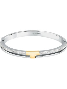 Trussardi Elegante ciondolo bicolore con zirconi T-Logo TJAXC20 donna