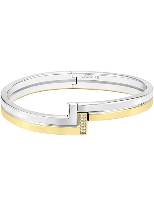Lacoste Bracciale in acciaio massiccio con zirconi Impression 2040003 donna
