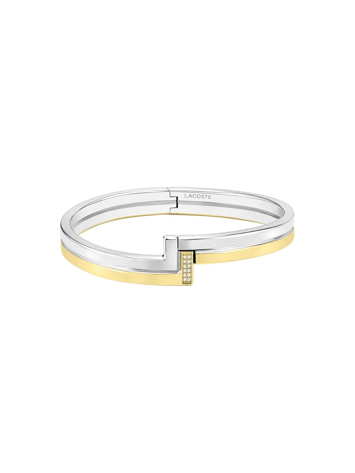 Lacoste Bracciale in acciaio massiccio con zirconi Impression 2040003 donna