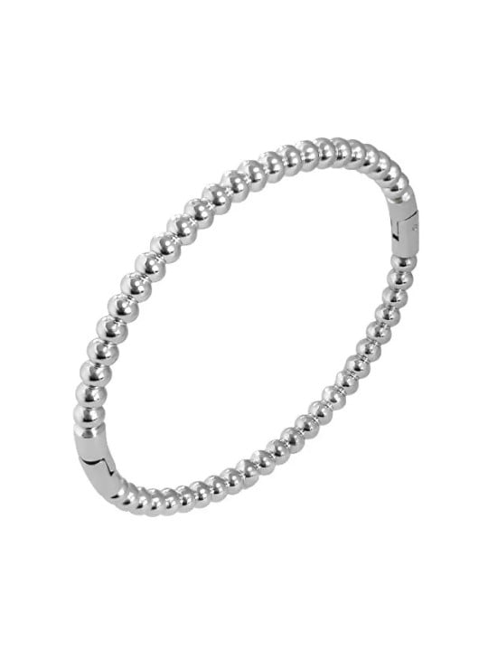 Troli Bracciale in acciaio massiccio con sfere da donna