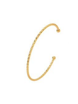 Troli Bracciale aperto in acciaio placcato oro massiccio da donna