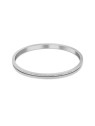 JVD Affascinante bracciale in acciaio con zirconi SSSB0057XI8BI - Diametro: 6,5 cm donna