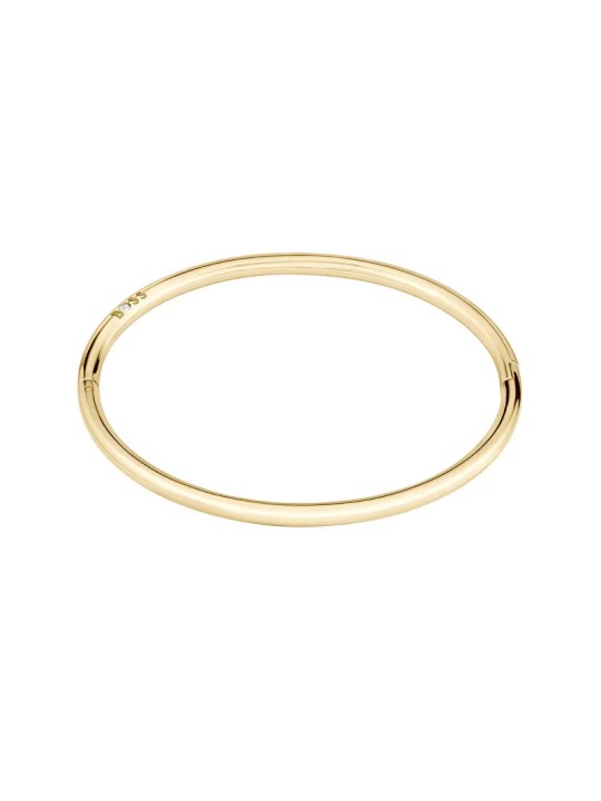 Hugo Boss Bracciale minimalista in acciaio massiccio placcato oro Live 1580686 donna