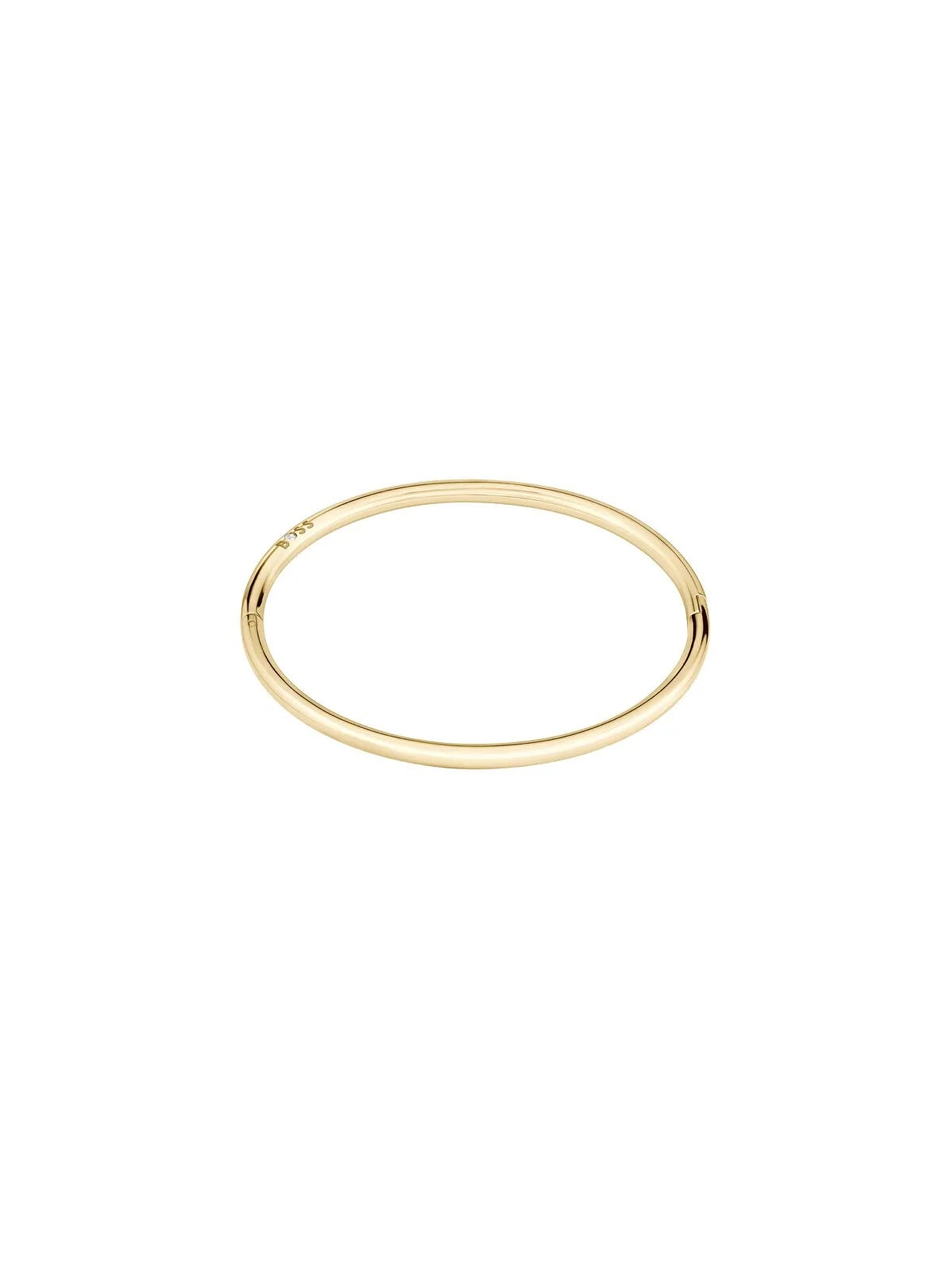 Hugo Boss Bracciale minimalista in acciaio massiccio placcato oro Live 1580686 donna