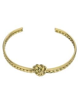 Emily Westwood Elegante bracciale massiccio in acciaio placcato oro Carmen EWB24023G donna