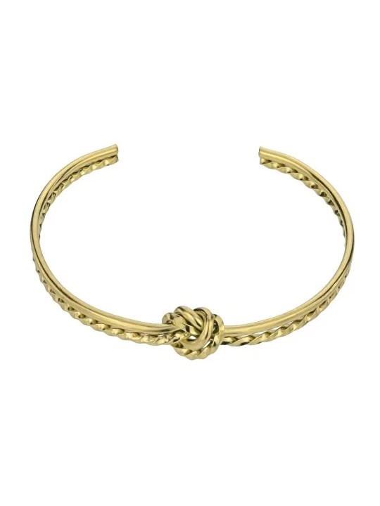 Emily Westwood Elegante bracciale massiccio in acciaio placcato oro Carmen EWB24023G donna
