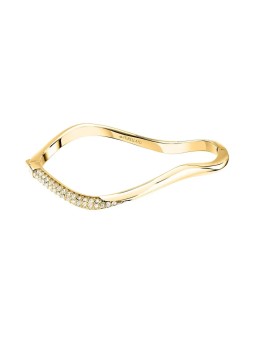 Morellato Bracciale ondulato solido con cristalli Design SAYP19 - Diametro: 5.6 cm donna