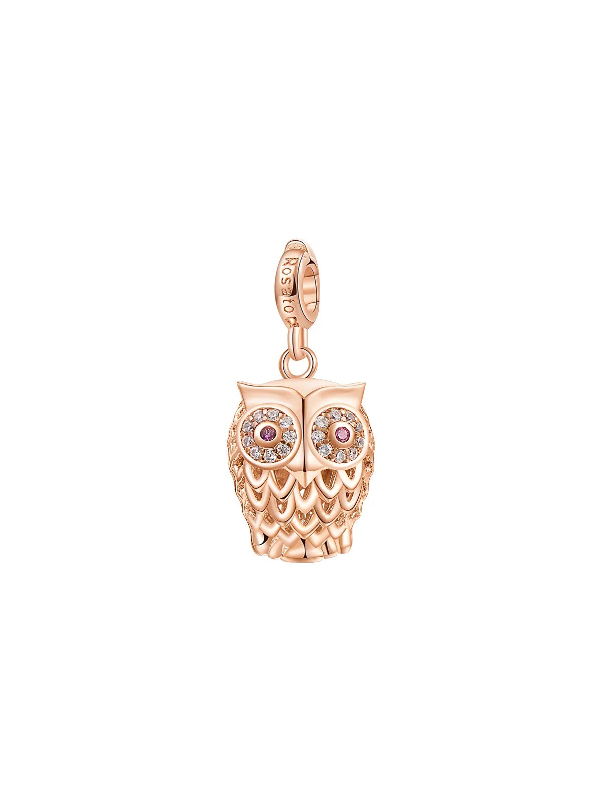 Rosato Ciondolo in bronzo Gufo con zirconi Story RZ002 donna
