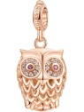 Rosato Ciondolo in bronzo Gufo con zirconi Story RZ002 donna