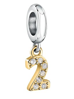 Morellato Ciondolo bicolore in acciaio numero "2" Drops SCZ1303 donna
