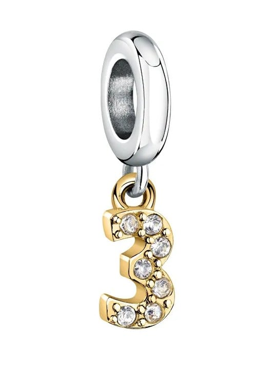 Morellato Ciondolo bicolore in acciaio numero "3" Drops SCZ1304 donna