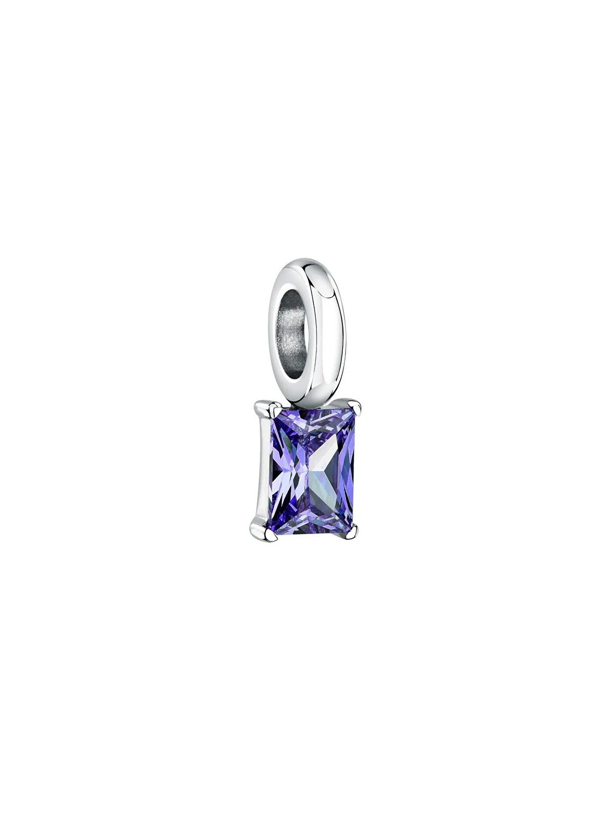 Morellato Ciondolo in acciaio con gocce di zircone viola SCZ1295 donna
