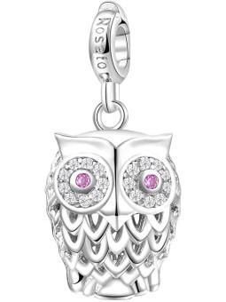 Rosato Ciondolo gufo in argento con zirconi Story RZ002R donna