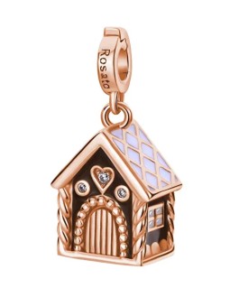 Rosato Bellissimo ciondolo in bronzo Casetta di pan di zenzero Story RZLE072 donna