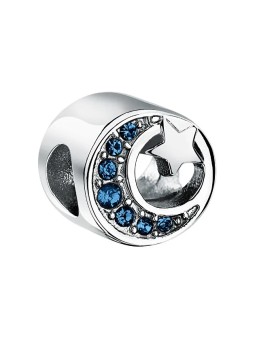 Morellato Perlina moderna in acciaio con cristilla blu Drops SCZ1368 donna
