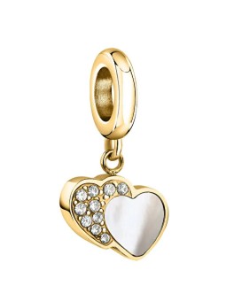 Morellato Delicato pendente placcato oro con cuori Drops SCZ1359 donna